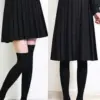 2023 Pleated Skirts Women S-5XL Vintage Teenage Girls basic Leisure Korean All-match Autumn High Waist Female College Skirts