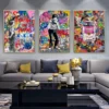 Banksy Art Canvas Painting Modern Inspirational Pop Street Graffiti Art Wall Art Pictures for Home Living Room Decoration - Image 5