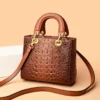 High Quality Luxury Brand Designer Leather Handbags Shoulder Bag For Women Hand Bag Crocodile Totes Purses Ladies Messenger Bags - Image 4