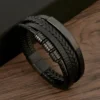 Classic Men's Leather Bracelet New Style Hand-woven Multi-layer Combination Accessory Fashion Man Jewelry Wholesale Dropshipping - Image 3