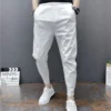 Spring Summer Men's Casual Pants Joggers Ankle Elastic Waist Drawstring Streetwear HipHop White Black Harem Pants Man Trousers - Image 2