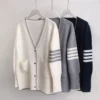 Women's hot selling long sleeved autumn and winter cashmere women's V-Neck Sweater TB style new women's cashmere casual cardigan - Image 2