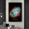 Cosmic Galaxy Coordinates Canvas Art Posters and Prints Space View Modern Art Painting on the Wall Art Picture Room Decor Cuadro - Image 2