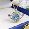 S925 Silver Topaz Pendant - Exquisite Fine Jewelry - Image 3