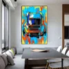 Luxury Racing Graffiti Art Canvas Painting Abstract Colorful Sports Car Poster Club Wall Art Picture Gaming Room Home Decoration - Image 4