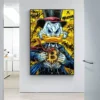 Disney Donald Duck Canvas Painting B Bitcoin Money Crypto Rain Canvas Painting Graffit Posters and Prints Wall Art Pictures Gift - Image 3