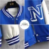 Men's Letter Printed Loose Baseball Jacket Fashion Embroidered Y2K Street Hip-hop Retro Uniform Suit Coat - Image 4