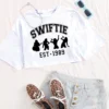 1989 Crop Tops Taylor Crop Tops Music Album Gift for Her Swift O-Neck Short Sleeves Crop Tops - Image 2