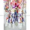 Australian niche noblewoman crushed floral one neck strapless lace lace long sleeve vacation dress short skirt - Image 6