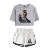 Beyoncé 2023 Beyonce Renaissance World Tour logo Merch Tops Two Piece Set Shorts Lovely TShirt Harajuku Streetwear Girl Sets - Image 5