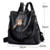 Vintage Women Soft Leather Backpack Fashion School Bags for Teenagers Girls High Quality School Backpack Women Travel Backpacks - Image 2