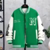 Men's Letter Printed Loose Baseball Jacket Fashion Embroidered Y2K Street Hip-hop Retro Uniform Suit Coat - Image 3