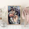 Japanese novels《OVERLORD》 Canvas Poster albedo sexy HD large wall art decorative painting Home dormitory Custom size - Image 2