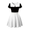 Comfortable Princess Dress Wednesday Princess Girls Home dress 3D printed girls short sleeve dress - Image 4