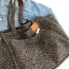 Leopard Casual Totes For Women Large Capacity Fashion Shoulder Bags Soft Cloth Big Leisure Or Travel Bags Korea Lazy breeze Bags - Image 4