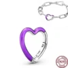 New Hot 925 Silver Exquisite Love Heart ME Free Connector Pendant Logo Accessories For Original Women's ME Bracelet Necklace - Image 4