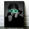 Neon Design Famous Rapper Star Lil Peep Singers Poster Canvas Painting Abstract Graffiti Pop Wall Art For Bar Room Decor No LED - Image 5