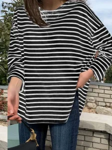 Korean Fashion Women Striped Blouse ZANZEA 2023 Autumn Long Sleeve Casual Loose Tops Female O Neck Party Blusas Work Shirt Mujer - Image 3