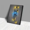Glowing Poster Basketball Player Painting Canvas Art Neon Style Abstract Pop Wall Art Pictures Prints For Bar Home Decor - Image 5