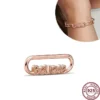 New Hot 925 Silver Exquisite Love Heart ME Free Connector Pendant Logo Accessories For Original Women's ME Bracelet Necklace - Image 2