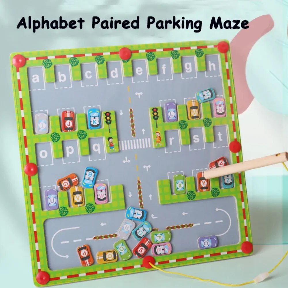 Magnetic Maze Sorting Board Montessori Toys Kids Color Number Cognitive Sensory Game Fine Motor Training Wooden Educational Toys