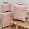 Vintage pink luggage 20 "boarding advanced 28" large capacity trolley box cardan wheel woman suitcase - Image 5