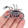 2 "natural stone scorpion pin reiki crystal necklace double use pendant jewelry, clothing accessories, insect Gem, brooches gift - Image 5