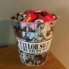 Original The Eras Tour Theme Cup Popcorn Bucket Taylors Swift Double Layer Cup Popcorn Bucket Swiftie Coffee Juice Cup - Image 4