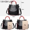 3 Layers Luxury Handbags Ladies Bags Designer Letters Women's PU Leather Hand Shopping Bags Female Shoulder Crossbody Sac A Main - Image 4