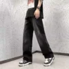 Men's Tie-dyed Washed Jeans Fashion Straight New Casual Wide Leg Pants Mans Streetwear Korean Hip Hop Trousers Male Denim A74 - Image 4