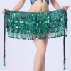 New Belly Dance Bead Waist Chain 4 Layer Sequin Hip Scarf Tassel Waist Belt Dance Stage Performance Dance Accessories - Image 6