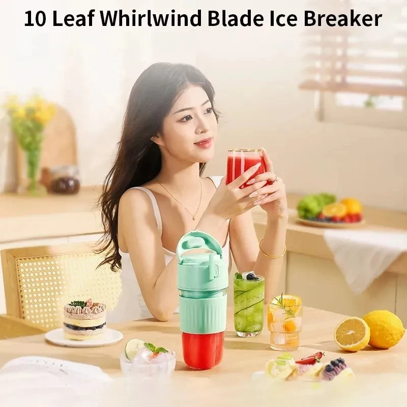 NEWPortable Electric Blender Bottle Orange Mixer Juicer Fresh Smoothie Crusher Food Processor Machine Kitchen and Home Appli