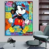 B Bitcoin Money Crypto Rain Canvas Painting Graffiti Art Wall Art Canvas Painting Poster Donald Duck Wall Street Art Decoration - Image 5