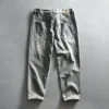 2024 Spring New Washed Casual Vintage Jeans for Men Clothing Soft Cotton Streetwear Men Pants AG7126 - Image 2