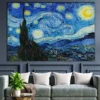 Van Gogh Starry Night Famous Canvas Painting Abstract Comic Graffiti Poster And Print Vintage Nordic Wall Art Room Home Decor - Image 3