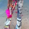Weird Puss Person Print Women Pants Hipster Y2K Autumn Stylish Casual Wild Trousers Stretch Skinny Basic Streetwear Slim Bottoms