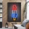 Neon Art Posters Fashion Graffiti Music Movie Star Canvas Painting Godfather Mona Lisa Hepburn Print Picture For Home Room Decor - Image 5