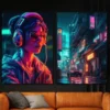 Neon Girl Modern Technology Poster Canvas Print Wall Art cyber cafe Bar Decoration Painting For Living Room House Home Art Decor - Image 4