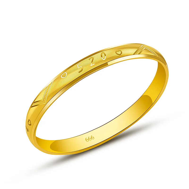 Never Fade Original Gold Bracelet Luxury 22k Gold Bracelet for women High Quality Jewelry Wedding Bijoux Femme Everlasting Love