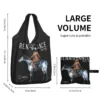 Reusable Beyonce Renaissance Tour 2023 Shopping Bags for Groceries Foldable Music Concert Grocery Bags Washable Sturdy Large - Image 3