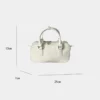 Waxed Leather Section Small Square Bag Large Capacity Single Shoulder Diagonal Handbag Luxury Designer Handbag High Quality 2024 - Image 5