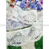 Australian niche noblewoman crushed floral one neck strapless lace lace long sleeve vacation dress short skirt - Image 5