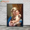 Religion Virgin Mary and Child With Saints Madonna Wall Pictures For Living Room Nordic Poster Wall Art Canvas Painting Unframed - Image 2