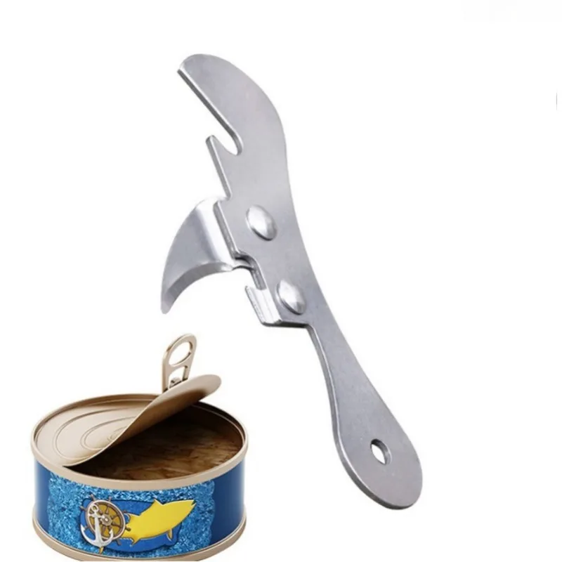 Multifunction Can Opener Stainless Steel Safety Side Cut Manual Tin Professional Ergonomic Jar Tin Opener Cans Kitchen Tool