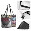 Stylish Girl Swifts Handbags Taylors Eras Tour Cool Shoulder Bag Office PU Leather Tote Bag Women Handle Print Hand Bags - Image 3