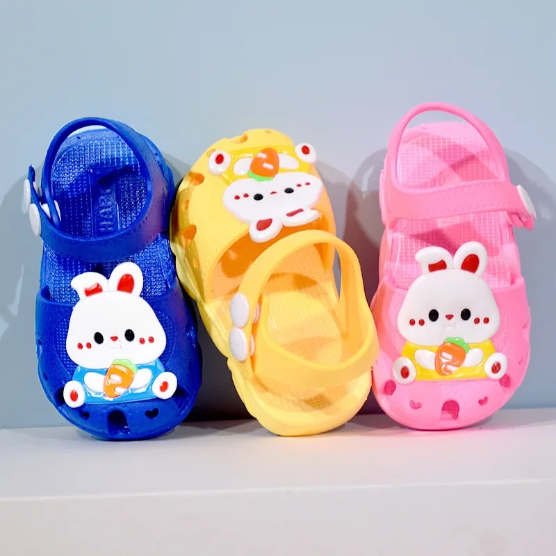 Sandalias Cartoon Child Sandals Summer New Anti Slip Boy Beach Shoe Infant Toddler Walking Shoe Soft Sole Girl Shoes Baby Shoes