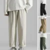 Harajuku Fashion Men's Pants Casual Wide leg Oversize Pants With Korean Style Streetwear Trousers For Men Soild Color White - Image 3