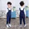 New Kids Denim Overalls for Teenagers Spring Jeans Dungarees Girls Pocket Jumpsuit Children Boys Pants For Age 5 7 9 11 13 Years - Image 3