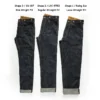 Red Tornado Men's Blacksmith Jeans Raw Selvage Denim Back-Buckle Pants 3 Types - Image 2