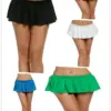 Sexy Candy Color Short Mini Skirt Women Micro Night Clubwear Pleated Skirt S-XXL